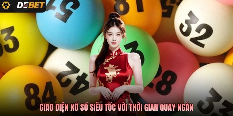 Giao diện xổ số siêu tốc với thời gian quay ngắn