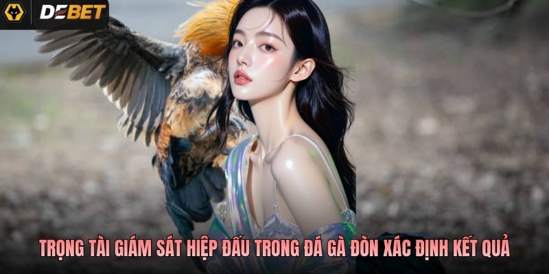 Trọng tài giám sát hiệp đấu trong đá gà đòn xác định kết quả